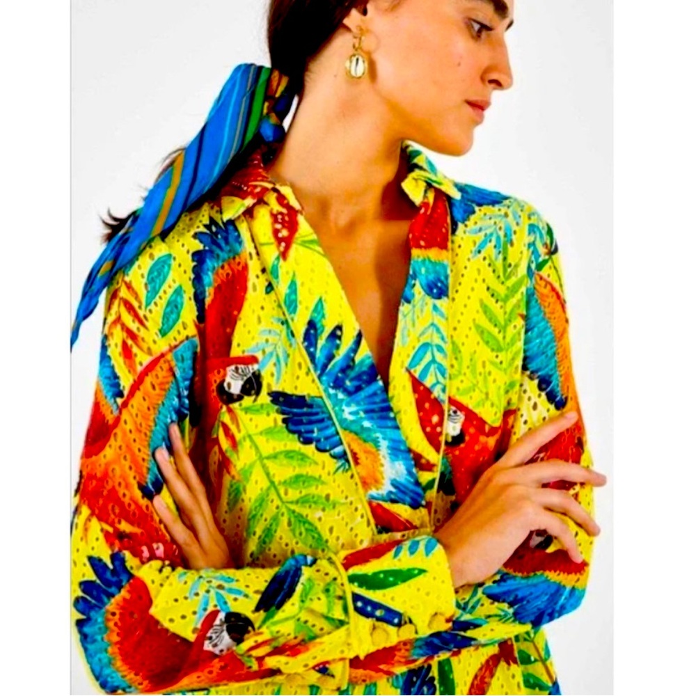 NWT Farm Rio Macaw print 🦜🍃SOLD-OUT💯🌟